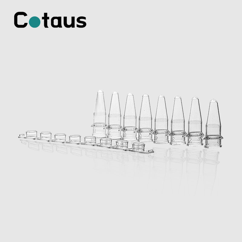 0.2ml Transparent PCR 8-Strip Tubes